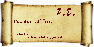 Podoba Dániel névjegykártya